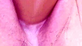 Naughtyhotkitten Drips Creamy Cum from Clit Dildo Play