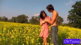 Branislava And Filip Enjoy Outdoor College Fun