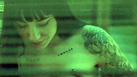 Horny Blonde Aiden Ashley Pounded Deep By Goth Charlotte's Thick Strap-On Dildo Hard