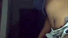 next door ebony milf flashes her huge saggy tits in shorts, pussy teasing preview