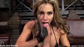 leather sluts missy martinez and jasmine jae take creampie pounding