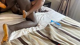 Muslim BBW ass shakes as young stud fucks pregnant pussy hard