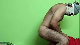 Juicy black indian housewife sucks hairy tight anus