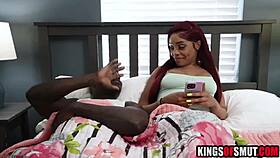 Overwhelmed by Horny Ebony's Intense Cravings for Hard Action