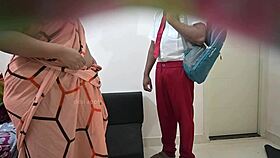 student rams milf doggystyle after sloppy bent over blowjob!