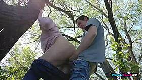 Young Man's Passionate Outdoor Mature Craving