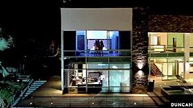 playboy's steamy threesome with big tits babes at the mansion!