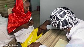 Ebony Petite 18+ Student Tempts Teacher with Moans Before Christmas Break Seduction