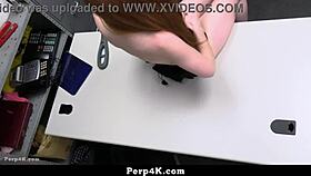 hot babe punished roughly for shoplifting garage fuck