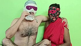 Juicy black indian housewife sucks hairy tight anus