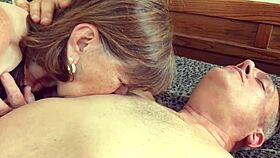 bbw granny carmen deepthroats cock swallows massive cumshot