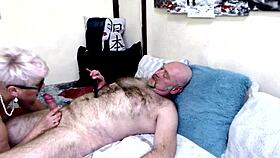 we film testing this old secretary's pussy stretch from the camera view