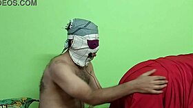 Juicy black indian housewife sucks hairy tight anus