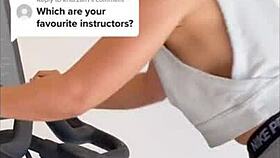 Girl's Nipples Slip During Intense Workout Routine