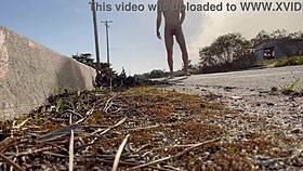 hey, i came so quick outdoors naked after those two spotted me