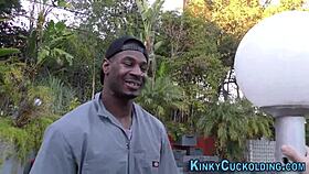 A cuckolded woman encounters a dominant black partner in intense scene