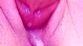 Naughtyhotkitten Drips Creamy Cum from Clit Dildo Play