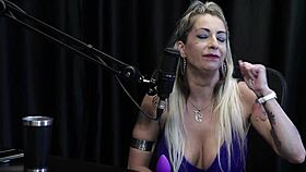 Julia Fontanelli blows robber client beyond sex in sheer red! 😈💦