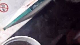 I breed my fleshlight handsfree in public while exhibitionists watch my cumshot explosion