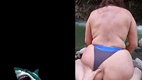 hot venezuelan latina pounds raw sex beside the river!