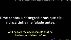 brazilian teen brunette sucks big tits blowjob with taboo friend