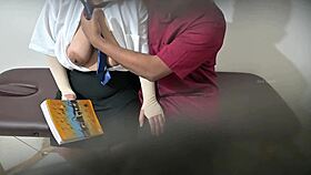 Teacher Sneaks Wild Affair Bangs with Horny College Student in Classroom