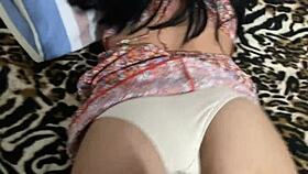 Distracted latina, can't resist fucking her!