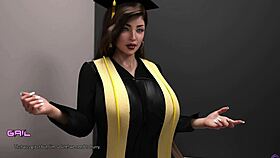 Horny milf wife sneaks boss creampie in 3d hentai office cheating game 😈💦