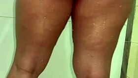 Friend's wife sneaks big cock pounding in bathroom quickie