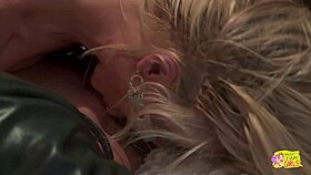 oh god these horny blondes in lingerie heels lick pussy so loud