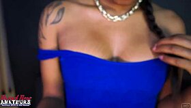 exotic skylar masturbates shaved pussy before interracial pounding