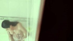 hidden cam catches cute latina nurse getting her pussy licked in bathroom