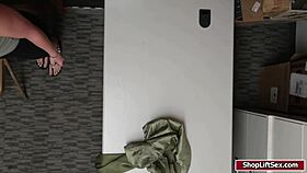 Ever wonder how LP officer pounds nerdy shoplifter's tight pussy?