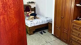 brunette teen babe dances erotically before big cock anal