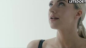 Nataly and Casdey Seduce Stud for Passionate Threeway Boob and Cock Action