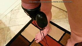 Penis head massager handjob with monster cock! 🍆💦