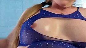 check out this milf's huge throbbing clit