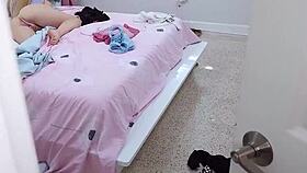 i catch petite teen watchin porn she deepthroats my monster cock now