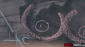 Horny Teacher Fucks Colleague After Classroom Masturbation Session