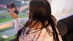 stranger pounds savannah watson's fat pussy till cumming on huge ass