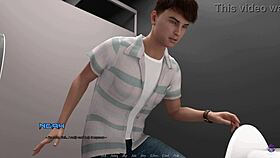 Horny milf wife sneaks boss creampie in 3d hentai office cheating game 😈💦