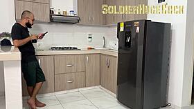 😏 my hot roommate teases with dirty talk then rides my cock creampie style 🔥