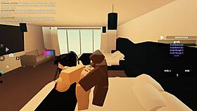 blacked roblox babe rides monster bbc doggystyle 💦🍑