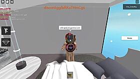 Spanish stud pounds fiery redhead in roblox condo fuckfest
