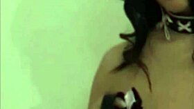 oh god, these shiny purple pvc panties hug my ass way too tight!