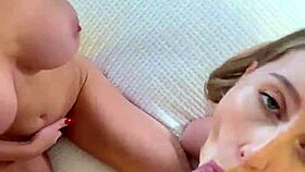 Candid POV Blonde Threesome Bareback