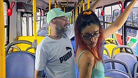uhh public bus grope n fuck on young student feels so naughty n hard