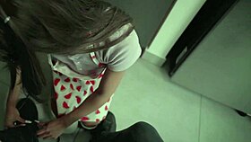 submissive beauty teases and pleases her lover in intense pov