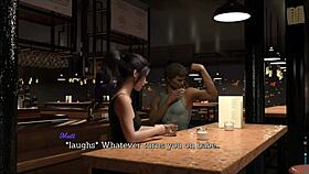 Brunette's Big Ass Teases Erotic Leap of Faith