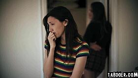 Gizelle spies on Maya and Hazel's hot room licking 😈👀